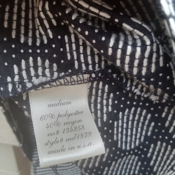 Moonlight Navy and White Polka Dot Mini Dress Size Medium Fit & Flare - Picture 6 of 10